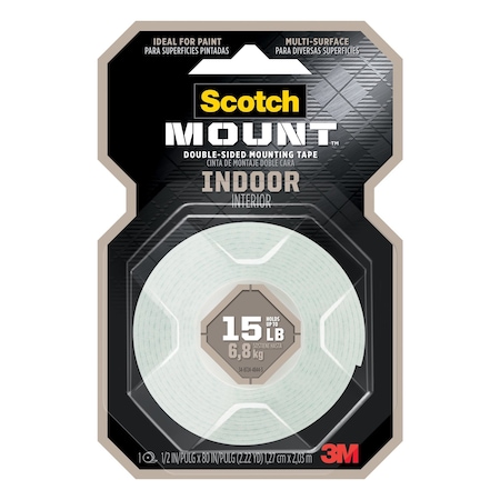 Scotch 3M Scotch-Mount 80 in. L X 1/2 in. W Double-Sided Mounting Tape 110H